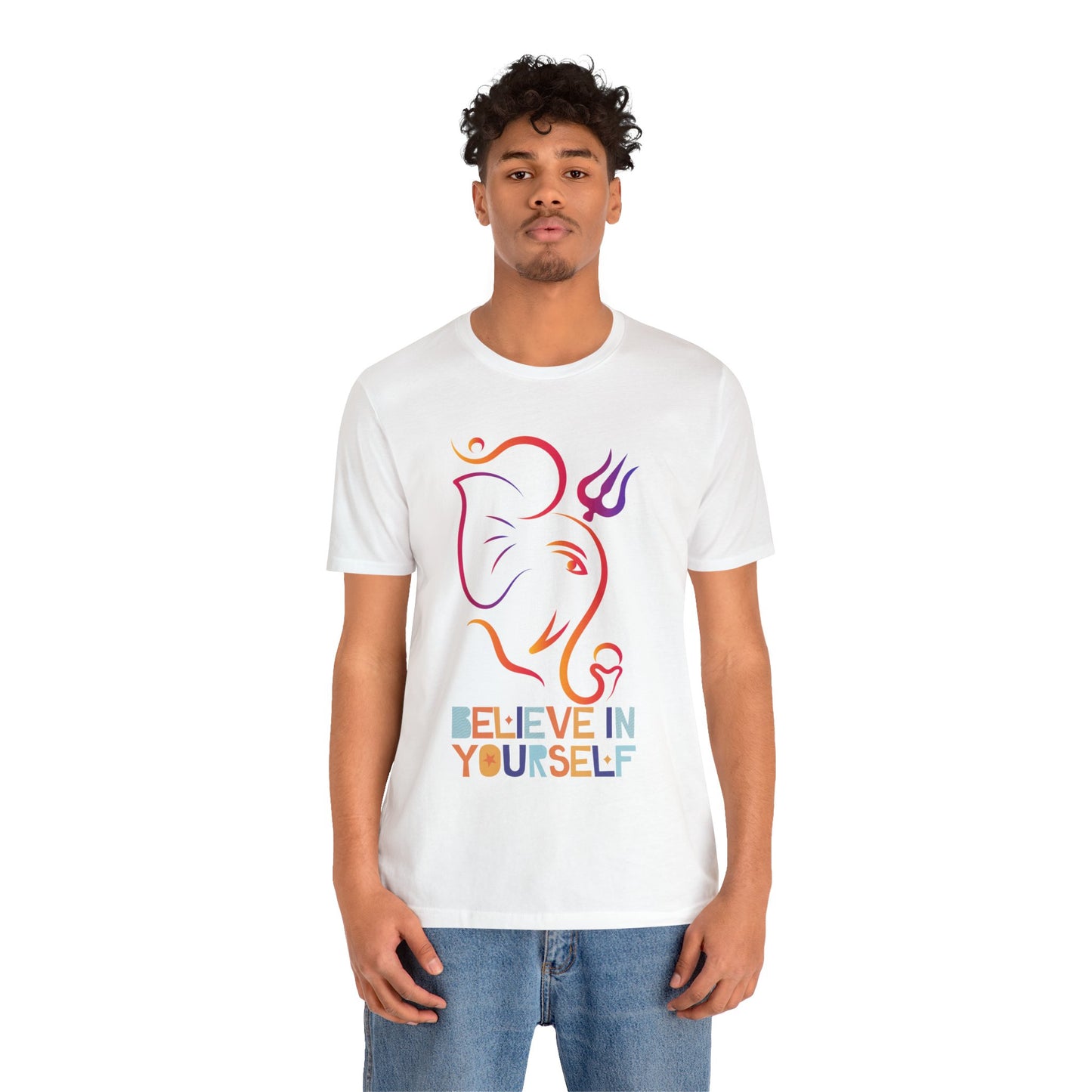 Divine Ganesha: Elegant Hindu Mythology-Inspired T-Shirt Unisex Jersey Short Sleeve Tee
